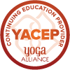 Yoga Alliance Continuing Education Provider Logo. Yin Yoga Teacher Training and Vedic Mediation Training