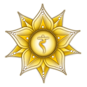 Chakra Symbols, Solar Plexus Chakra - MANIPURA - Strength, Personality, Power, Determination - "I DO" Yellow color. the 3rd of 7 chakras. supported by solar plexus chakra affirmations